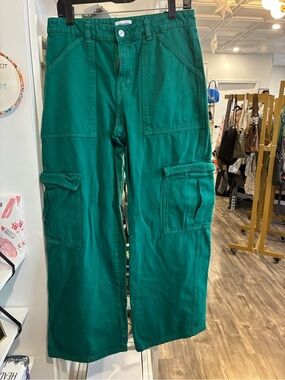 Weekday Emerald Green Cargo Pants